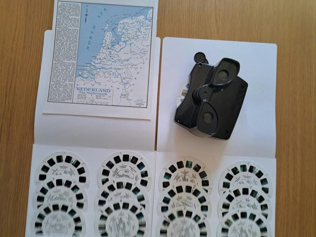 Viewmaster met 12 schijfjes Ned. provincies, Ophalen of Verzenden, Zo goed als nieuw, Overige thema's, Overige typen