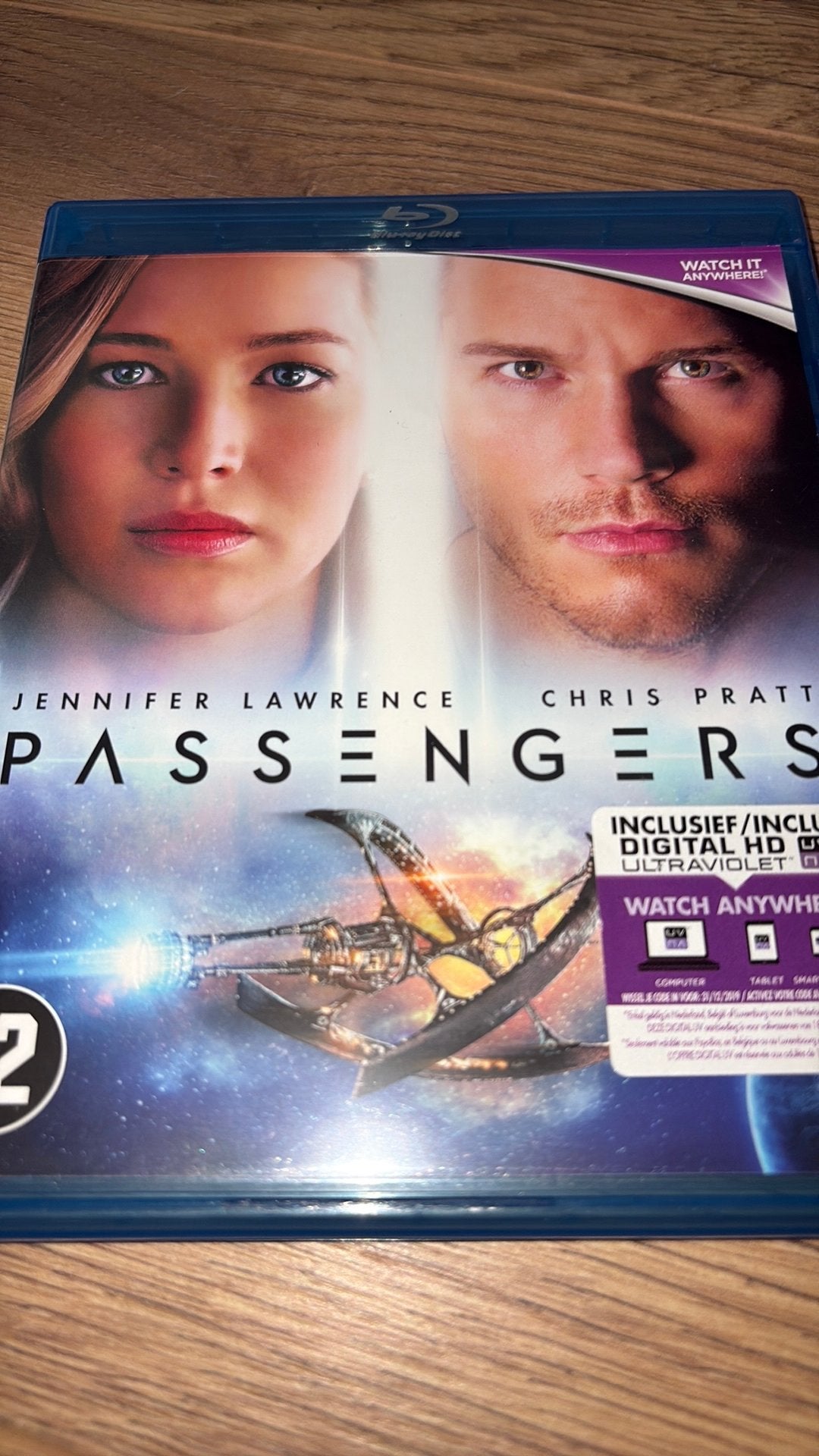 Passengers met Jennifer Lawrence en Chris Pratt., Cd's en Dvd's, Blu-ray, Ophalen of Verzenden, Zo goed als nieuw, Actie
