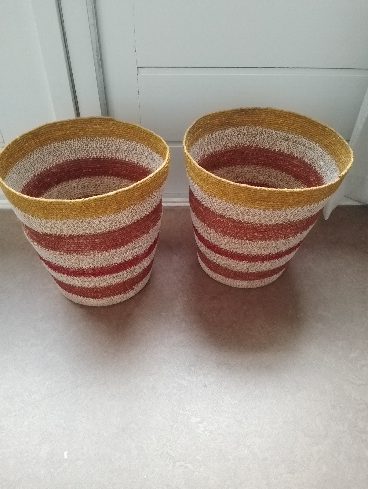 2 x zeegras manden sissy boy, Overige materialen, Rond, Ophalen of Verzenden, Minder dan 40 cm