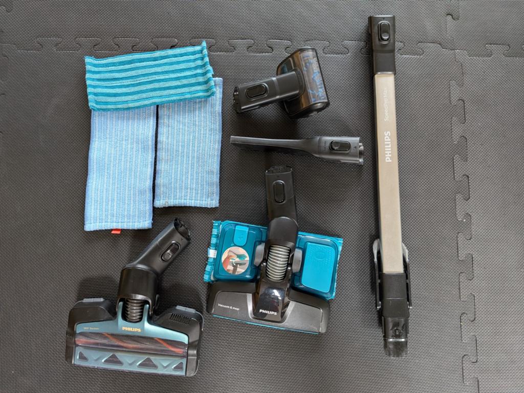 Philips 8000 series stang en mondstukken., Witgoed en Apparatuur, Stofzuigers, Gebruikt, Steelstofzuiger, Philips, Draadloos, Dweilfunctie