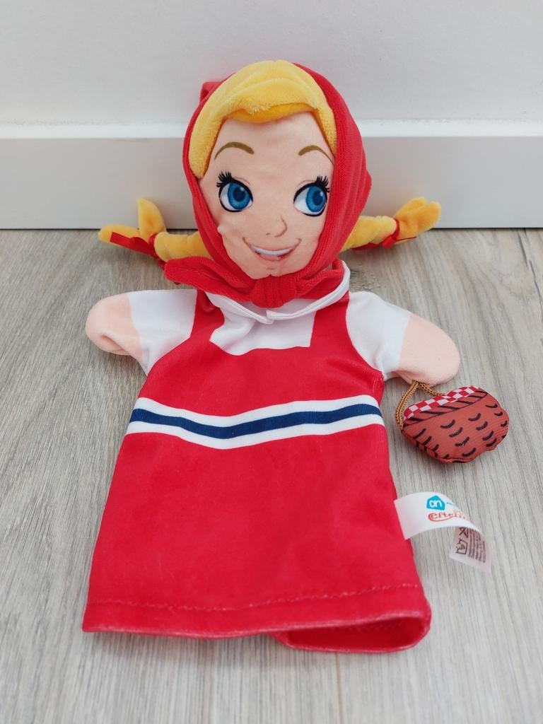 Knuffel handpop Efteling Roodkapje sprookje L1606, Ophalen of Verzenden, Zo goed als nieuw, Overige typen
