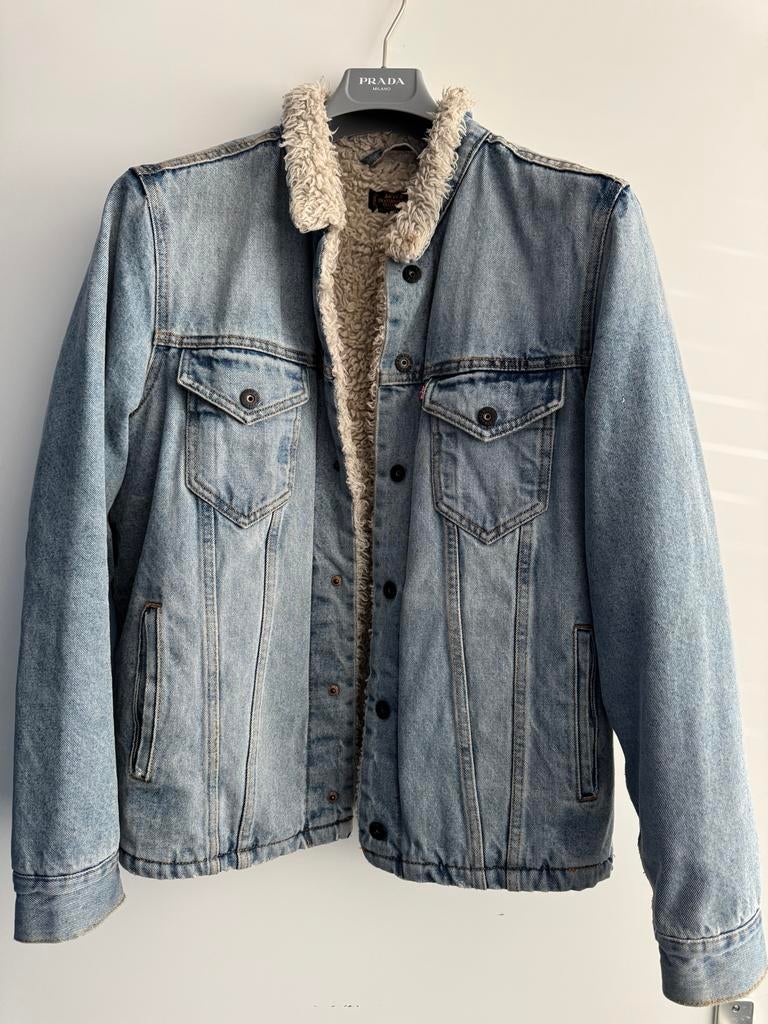 Levi's Skateboarding Sherpa Trucker Jacket, Ophalen of Verzenden, Zo goed als nieuw