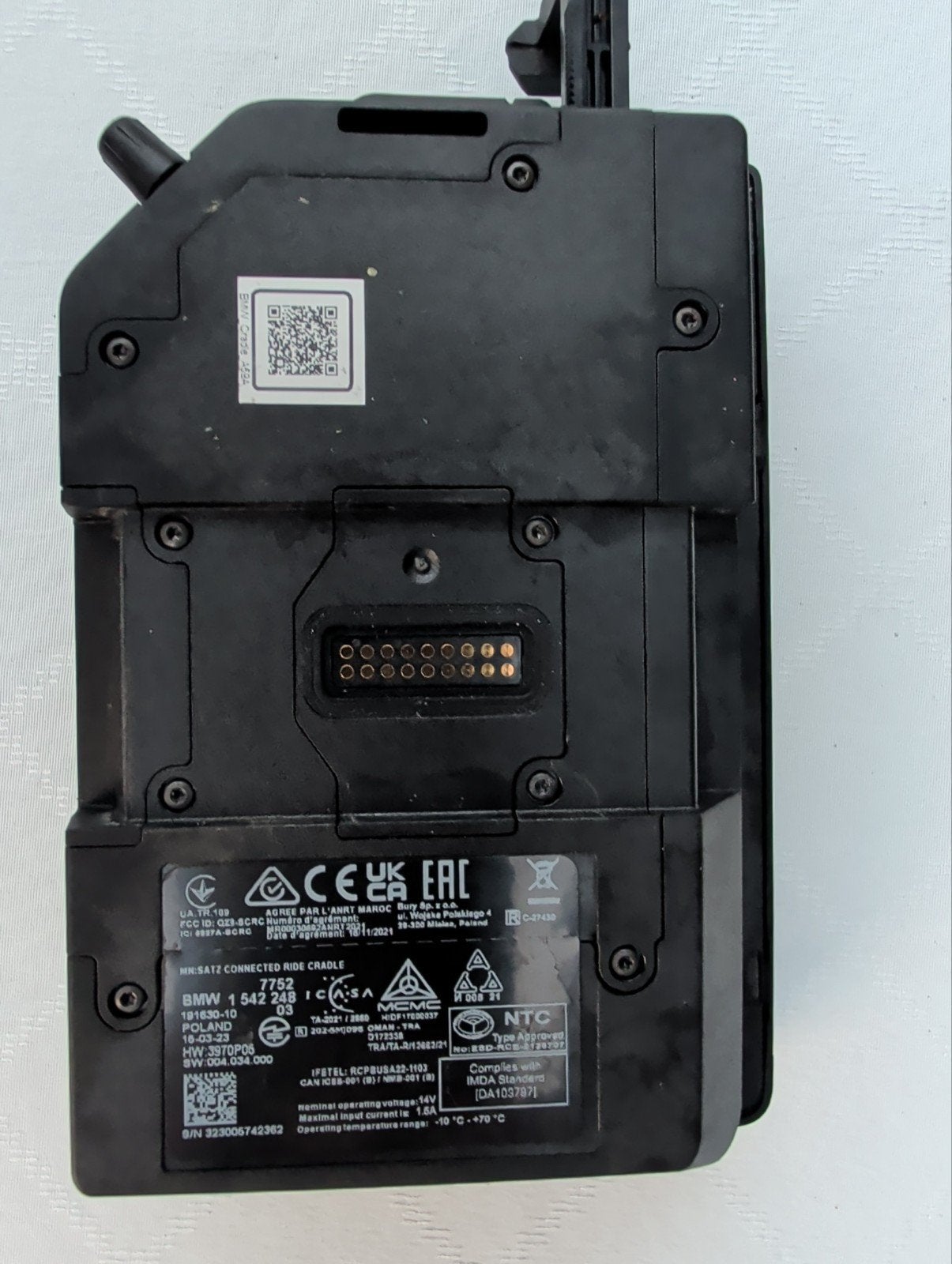 BMW Connected Ride Cradle, Ophalen