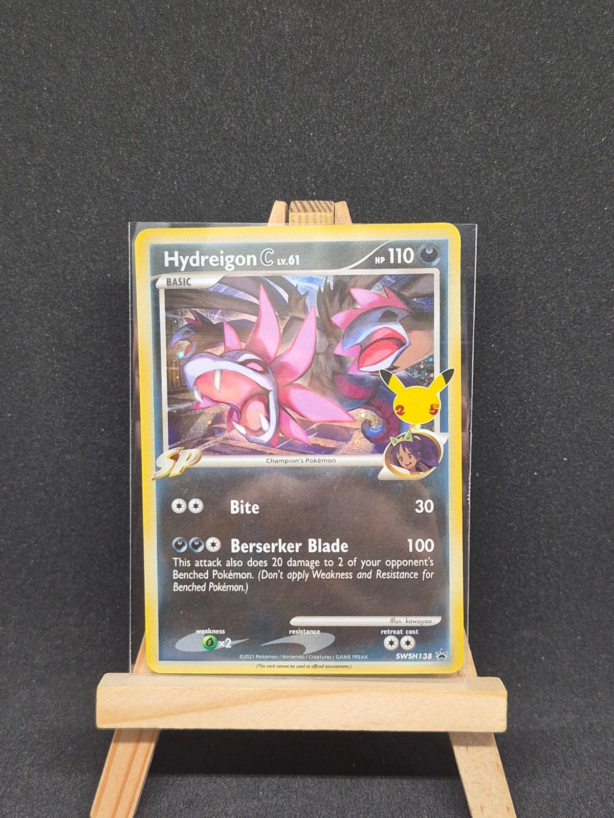 Hydreigon C. LV.61 SWSH138 Pokémon Kaart, Ophalen of Verzenden, Zo goed als nieuw, Losse kaart