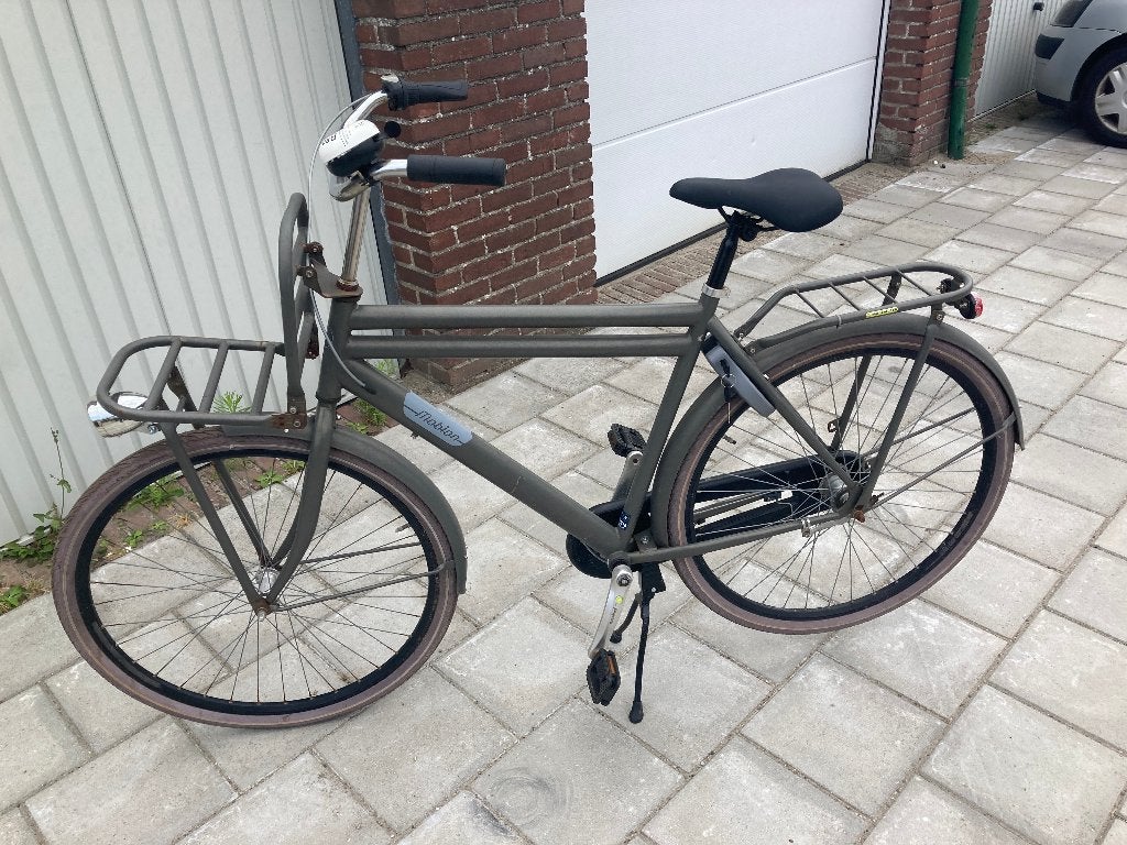 Mobion  heren (stations)fiets met remnaaf en 3 versnellingen, Fietsen en Brommers, Terugtraprem, Gebruikt, Versnellingen, 57 tot 61 cm
