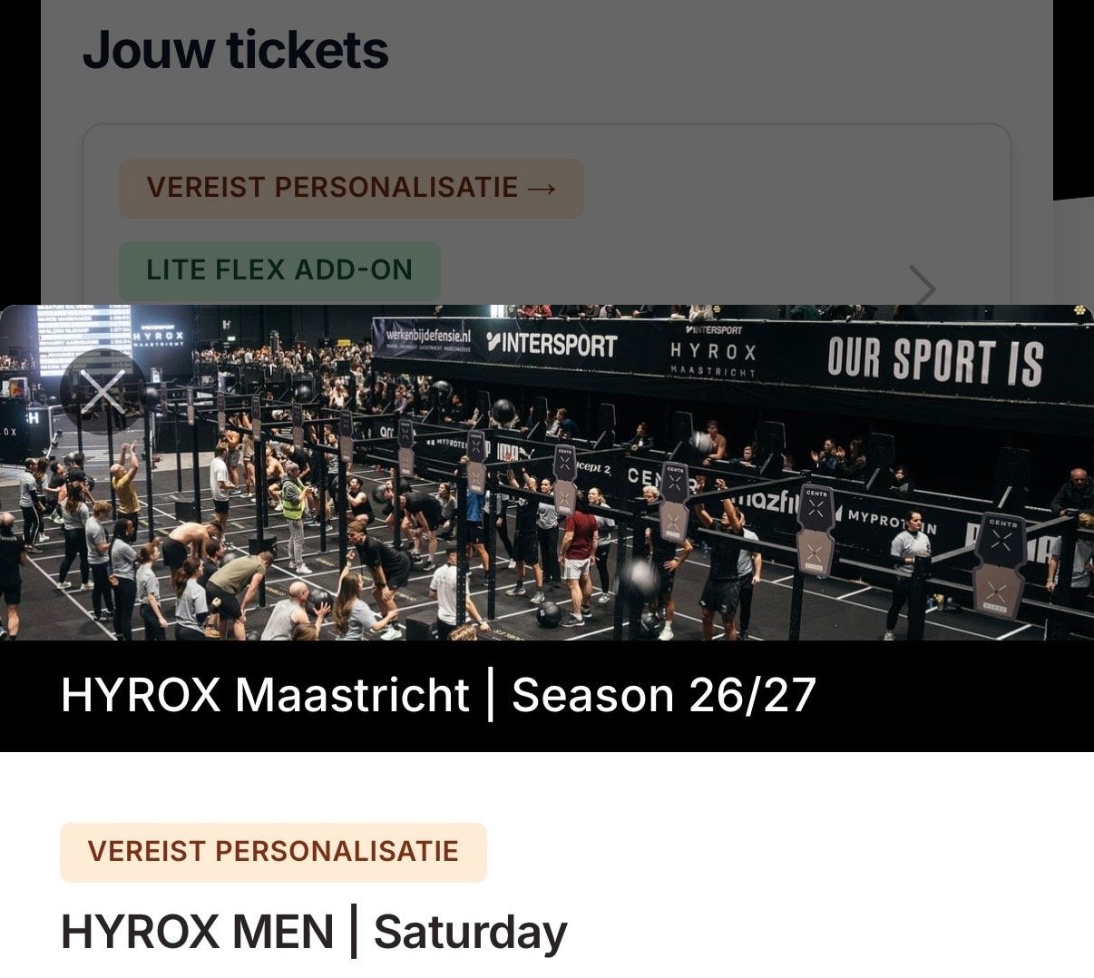 HYROX Maastricht Men Open zaterdag 19 september