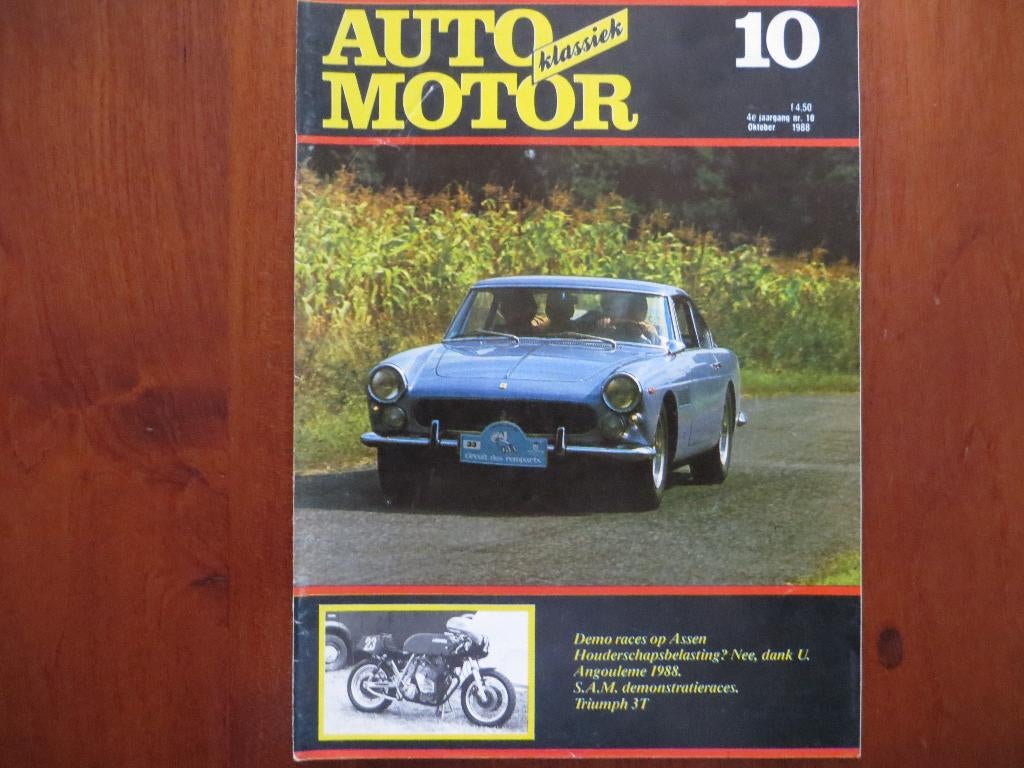 Auto Motor Klassiek 10 1988 Triumph 3T, Honda CB 500 Four, Ophalen of Verzenden, Nieuw, Overige merken