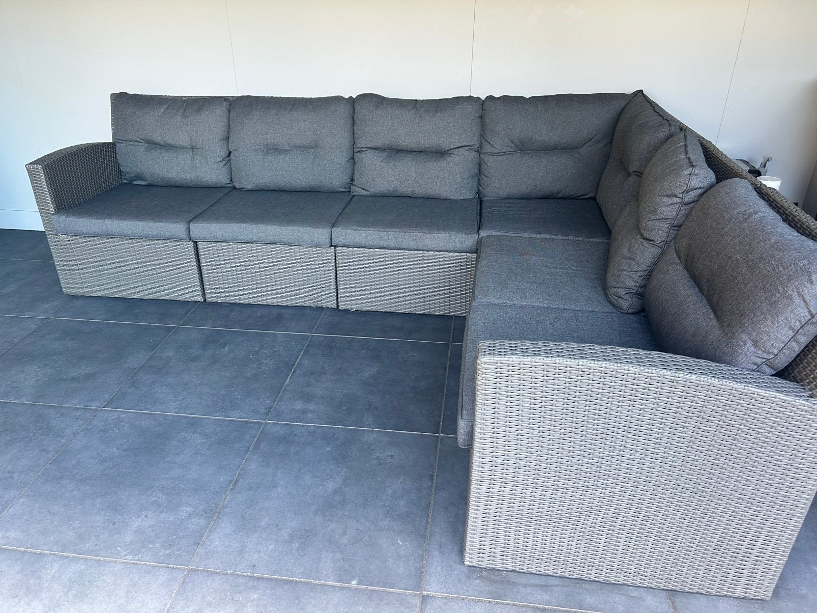 Buiten lounge bank, Ophalen, 5 zitplaatsen, Gebruikt, Loungeset