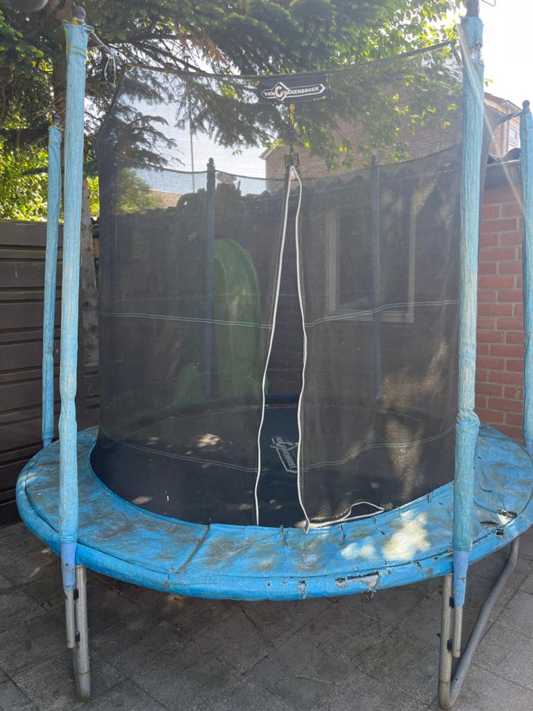 Trampoline met veiligheidsnet - Van Cranenbroek, Ophalen, Gebruikt