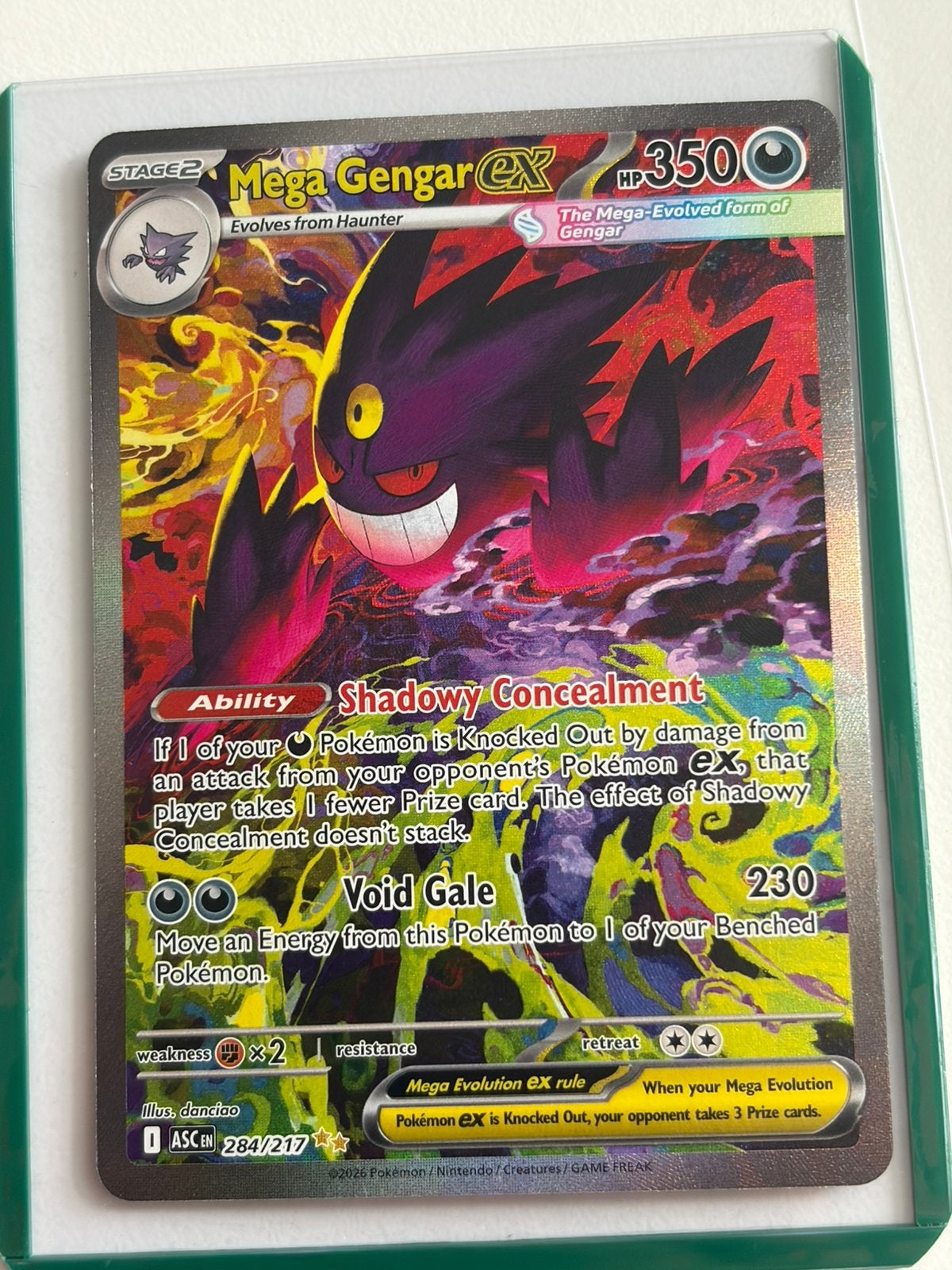 Mega Gengar EX SIR ascended heroes 284/217, Ophalen of Verzenden, Zo goed als nieuw