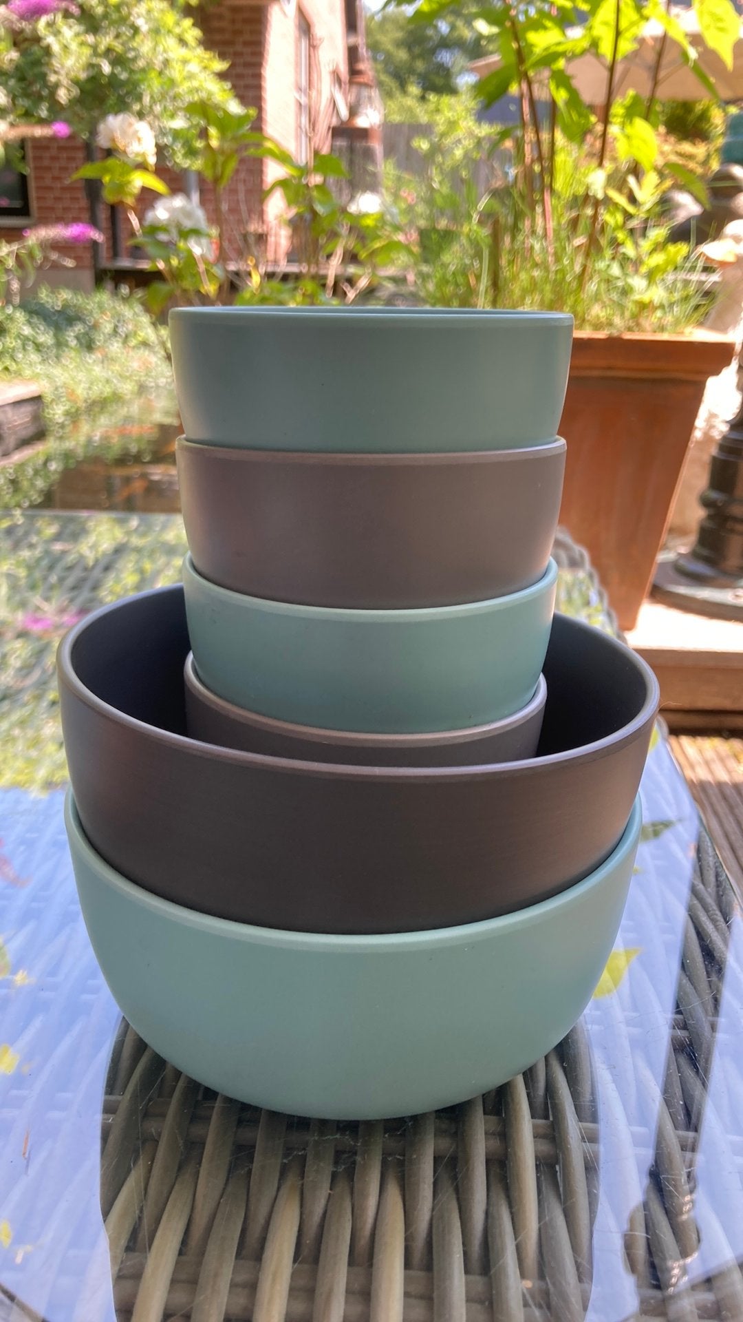 Royal Vkb servies buitenservies schalen totaal voor € 12,50, Huis en Inrichting, Keuken | Servies, Kunststof, Ophalen of Verzenden