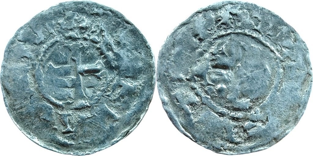 Denier 840 tot 877, Frankrijk, Karel de Kale, Arras, Ophalen of Verzenden, Frankrijk, Losse munt, Zilver