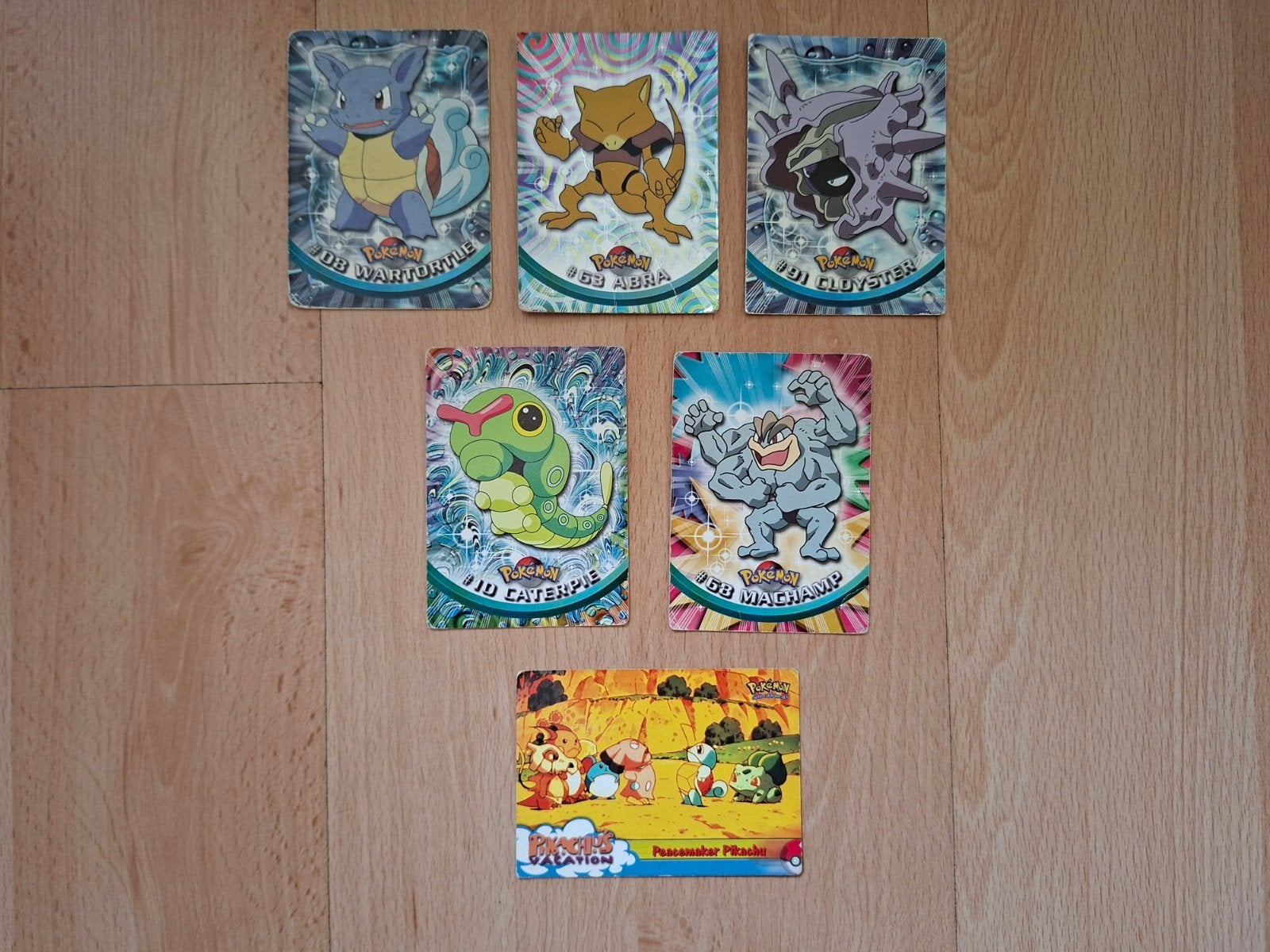 T.K Oude Pokemonkaarten, Ophalen of Verzenden, Gebruikt, Meerdere kaarten