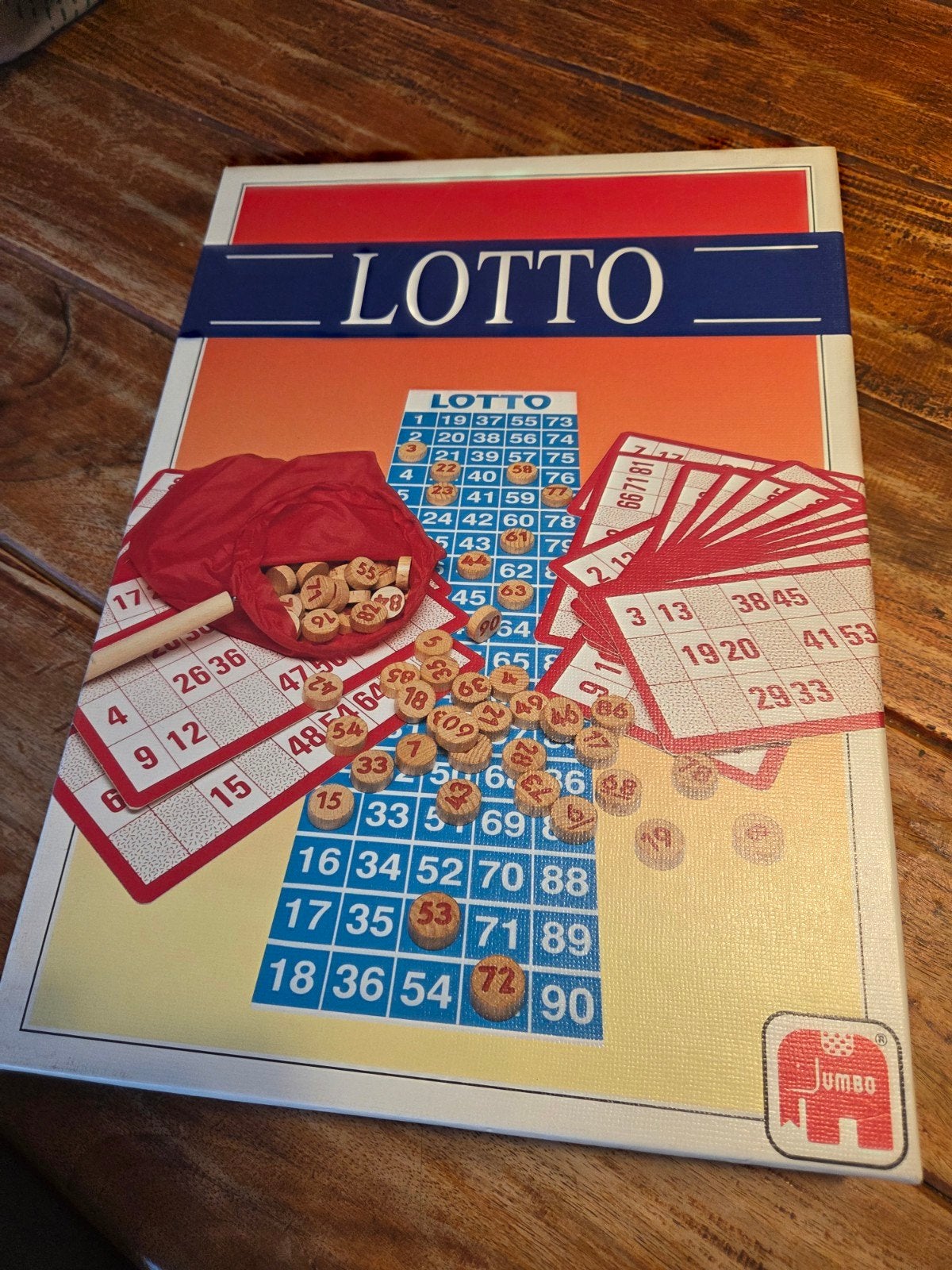 Lotto bingo kien spel van Jumbo - Compleet en ongebruikt, Vijf spelers of meer, Ophalen of Verzenden, Gebruikt, Jumbo