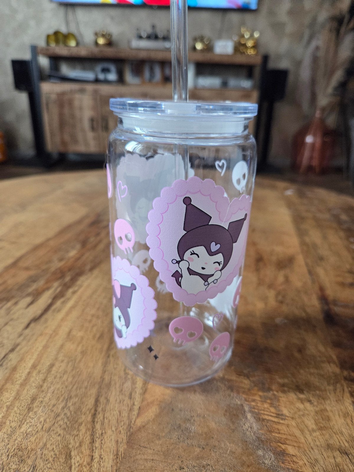 Nieuwe plastic beker met Kuromi design, Ophalen of Verzenden, Nieuw, Kunststof, Meerkleurig
