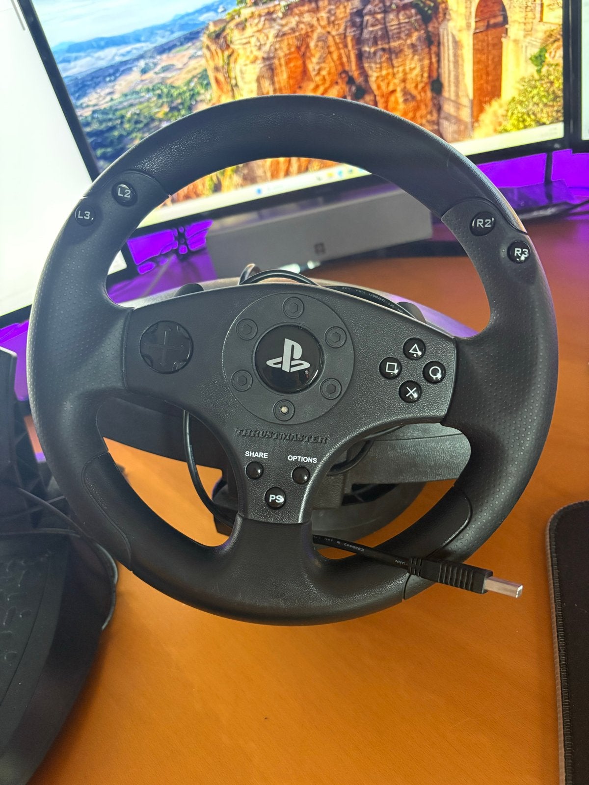Thrustmaster T80 racestuur+pendalen, Ophalen, Overige merken, Gebruikt