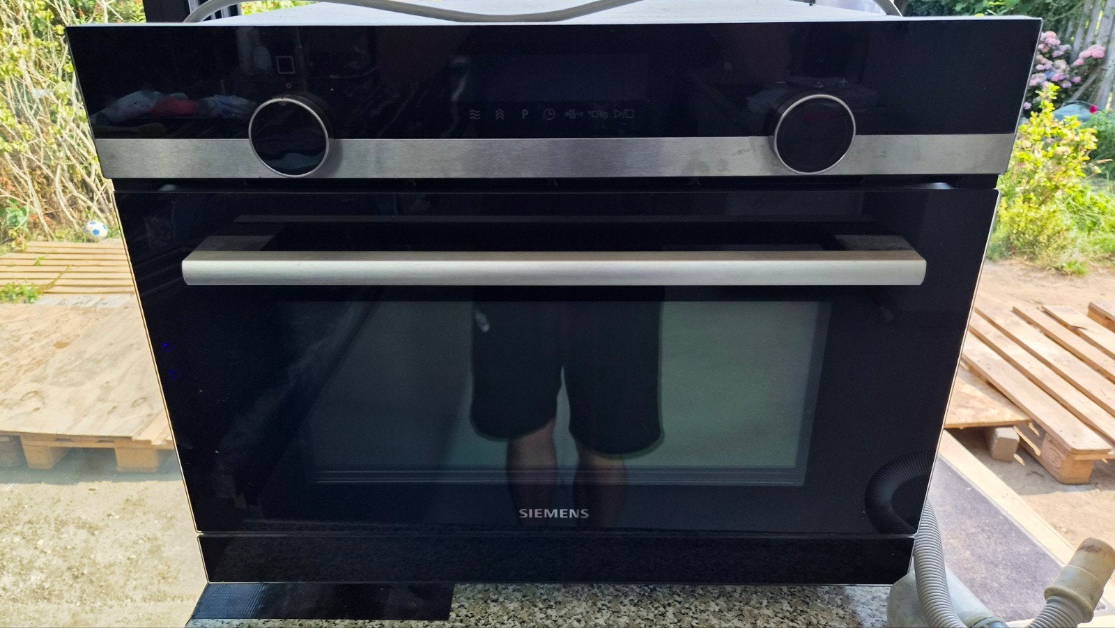 Siemens CP565AGS0 Combi Stoomoven en Magnetron, Ophalen, Gebruikt, Siemens, Combi-oven