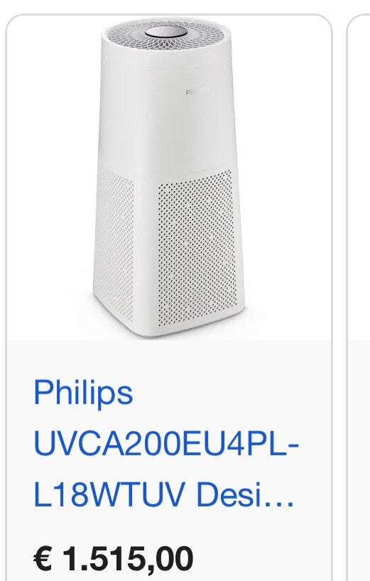 Philips luchtreiniger, Ophalen of Verzenden, Zo goed als nieuw, Luchtreiniger