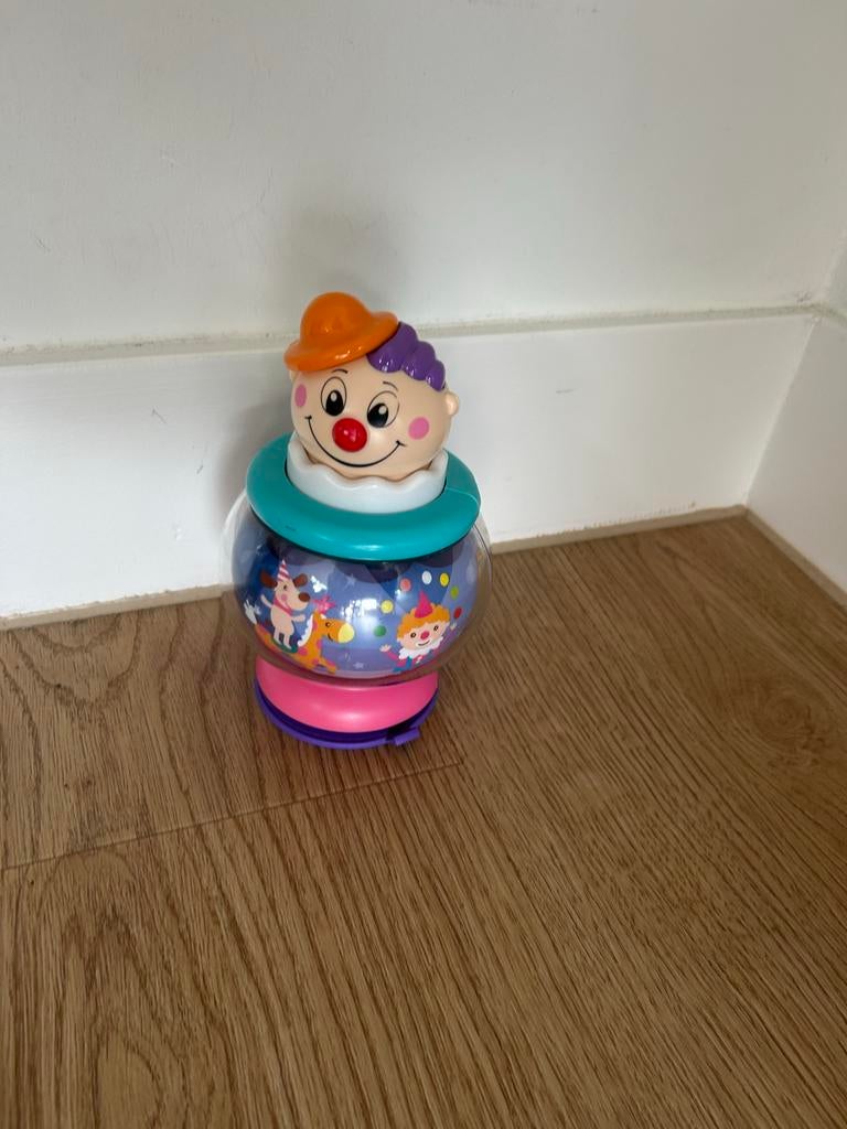 Leuke draaitol met clown en dieren, Ophalen of Verzenden, Zo goed als nieuw