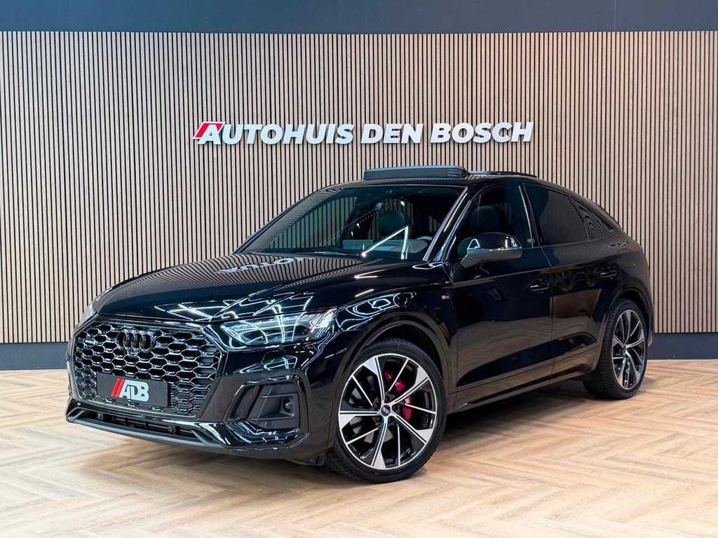 Audi Q5 Sportback 55 TFSI e S Line Competition 367PK - Lucht, Auto's, Audi, Automaat, Gebruikt, 4 cilinders, Zwart