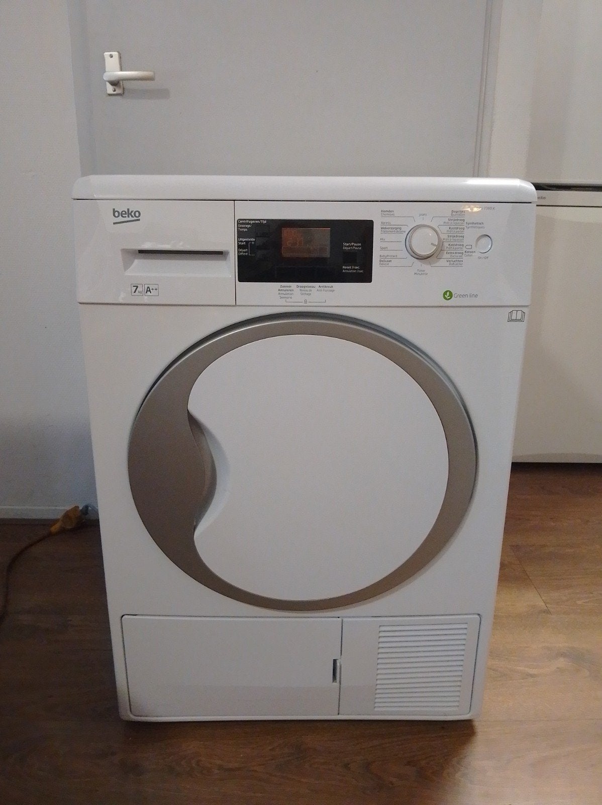 beko DPU 7380 X warmtepompdroger A++(leesbeschrijving!, Ophalen, 6 tot 8 kg, Gebruikt, Anti-kreukfase