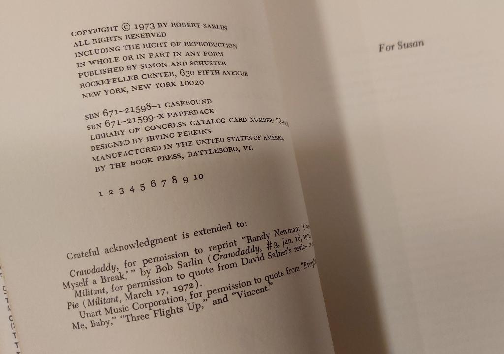 Bob Sarlin BOEK Bob Dylan Singer Songwriters 1973 Beat Poets, Verzenden, Gebruikt, Boek, Tijdschrift of Artikel