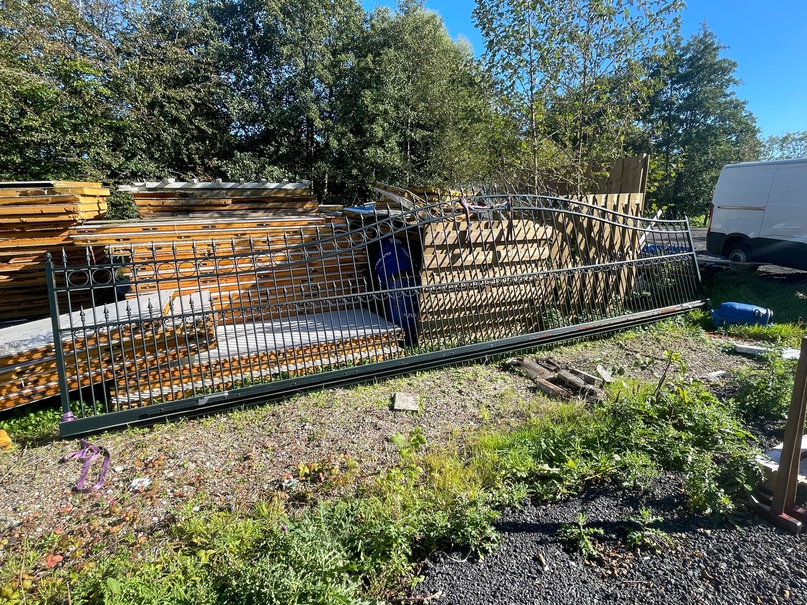 Sierhekwerk - Gebruikt ijzeren hekwerk, Ophalen of Verzenden, Gebruikt, IJzer, Sierhekwerk