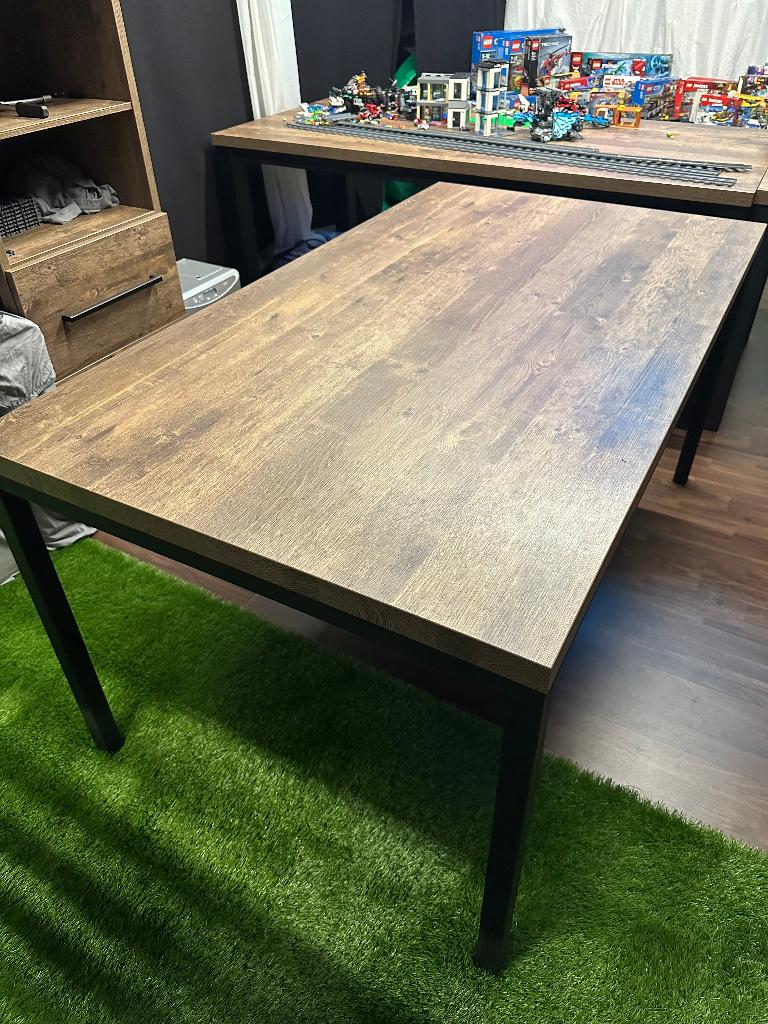 Eettafel 135x85cm Lamulux Mokka, Huis en Inrichting, Tafels | Eettafels, Ophalen, 100 tot 150 cm, 50 tot 100 cm, Zo goed als nieuw