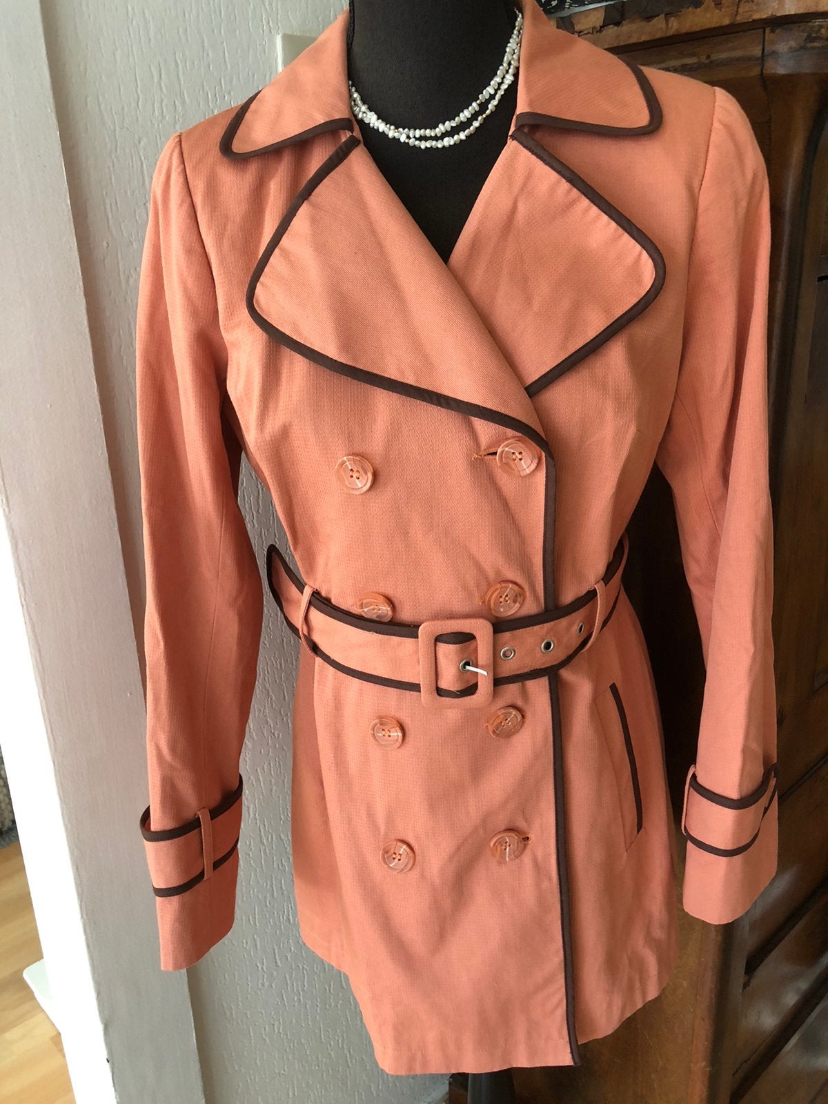 Nieuw trenchcoat king louie m, Kleding | Dames, Jassen | Zomer, Verzenden, Nieuw, Maat 38/40 (M), Overige kleuren