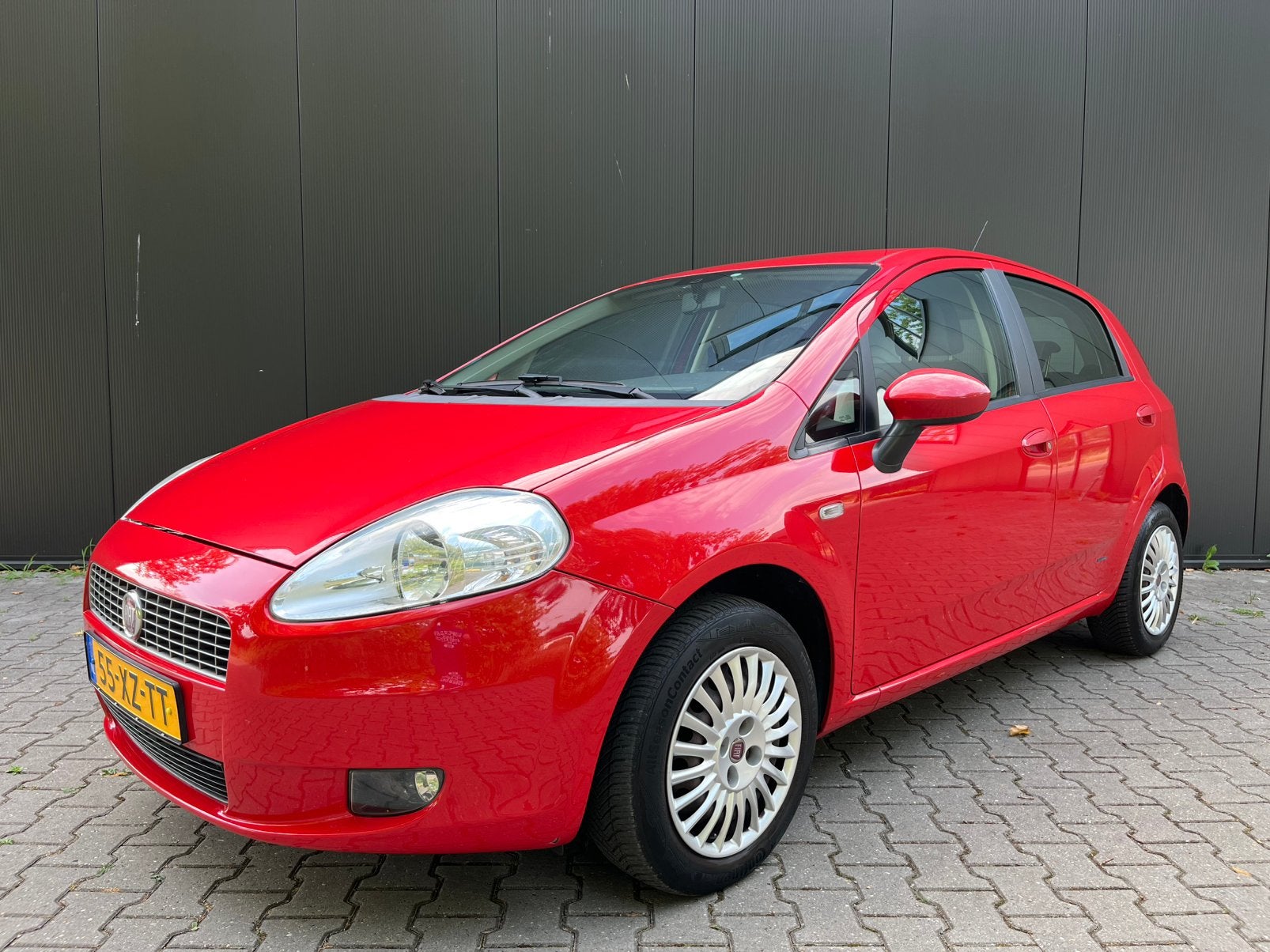 Fiat Grande Punto 1.4 Dynamic 5-deurs . Airco. Cruise contr., Auto's, Voorwielaandrijving, Zwart, 4 cilinders, 400 kg