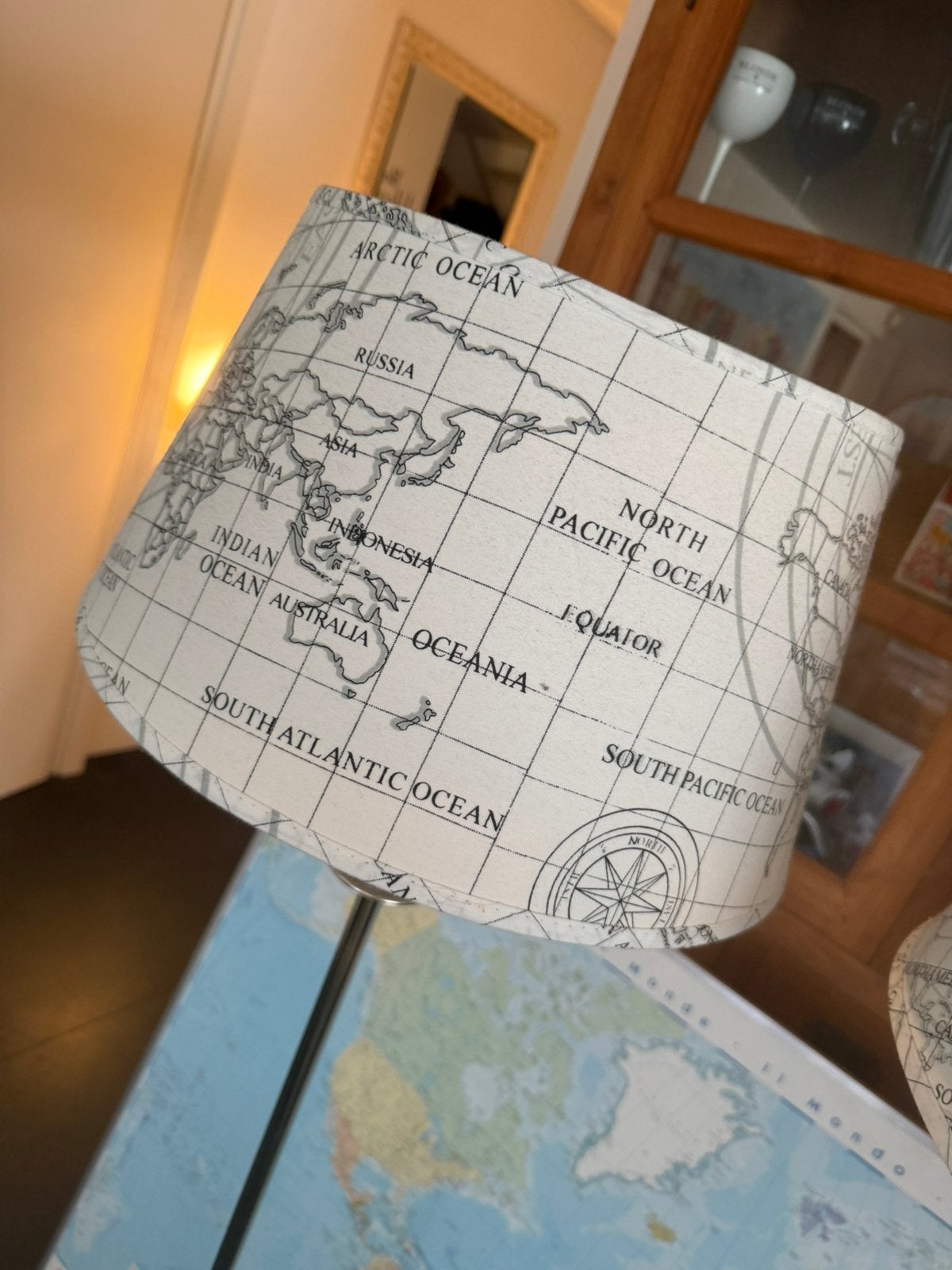 Riviera Maison lampenkappen twee stuks, Huis en Inrichting, Lampen | Lampenkappen, Ophalen of Verzenden, Zo goed als nieuw, Rond