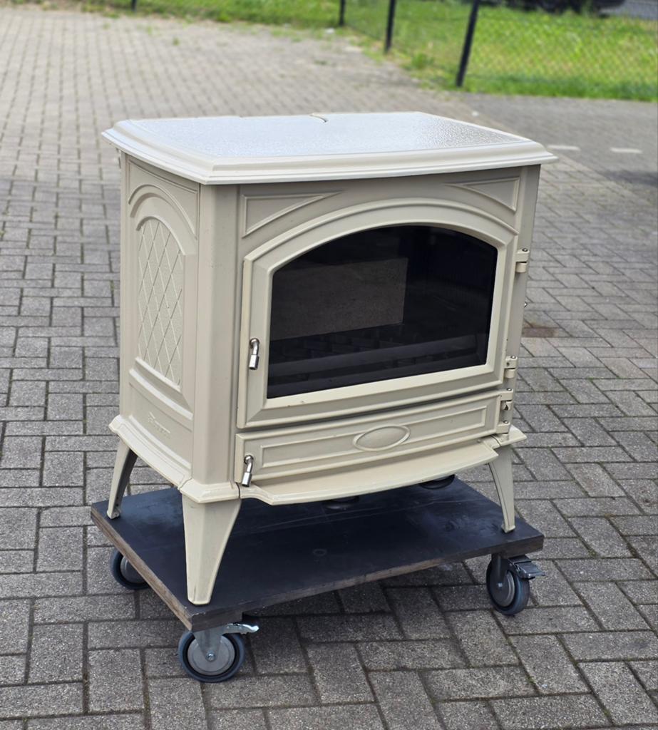 Houtkachel Dovre 760CB Wit emaille, Huis en Inrichting, Kachels, Houtkachel, Ophalen of Verzenden, Zo goed als nieuw, Vrijstaand