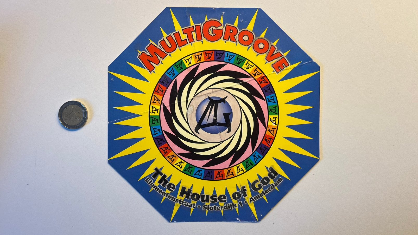 Multigroove the house of god flyer Thunderdome gabber id&t, Ophalen of Verzenden, Gebruikt