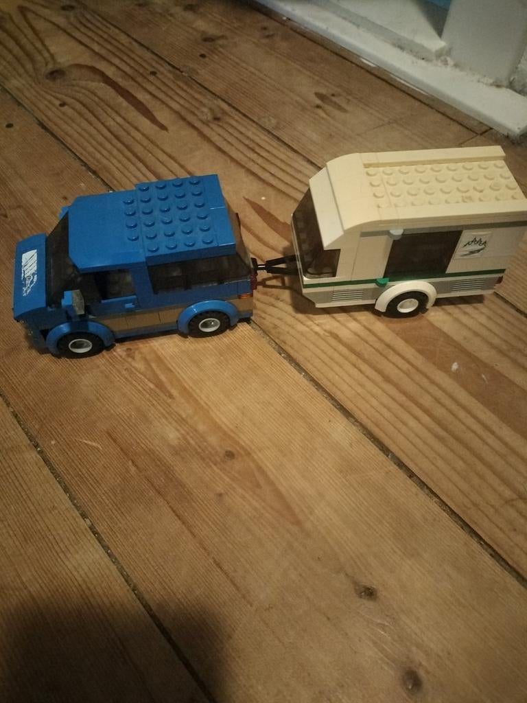Lego City Auto met Caravan, Lego, Ophalen of Verzenden, Compleet, Complete set