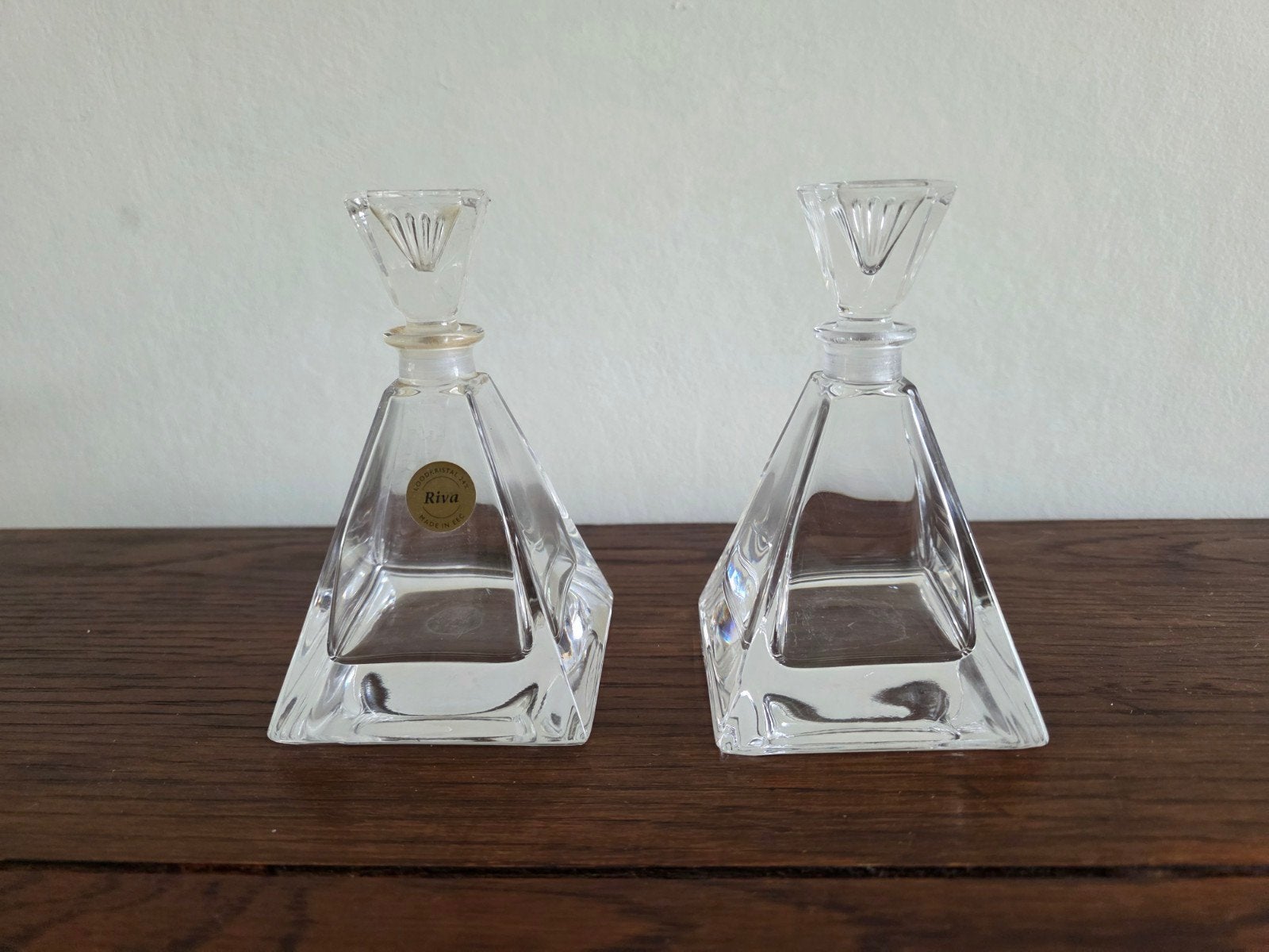 Set van 2 Riva kristallen parfumflessen, Ophalen of Verzenden
