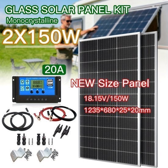300W Zonnepanelen Set – Zonnepaneel Kit – Solar Panel, Corvance B.V., Verzenden, Nieuw, Corvancebol@gmail.com