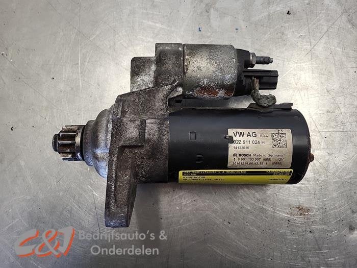 Startmotor van een Volkswagen Caddy, Gebruikt, -, Volkswagen, -