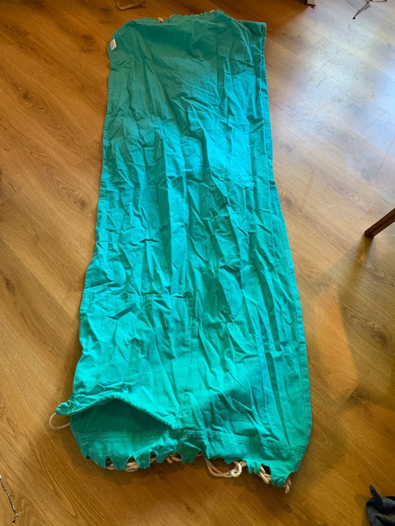Hangmat (turquoise), Ophalen of Verzenden, Zo goed als nieuw, Eenpersoons, Binnen