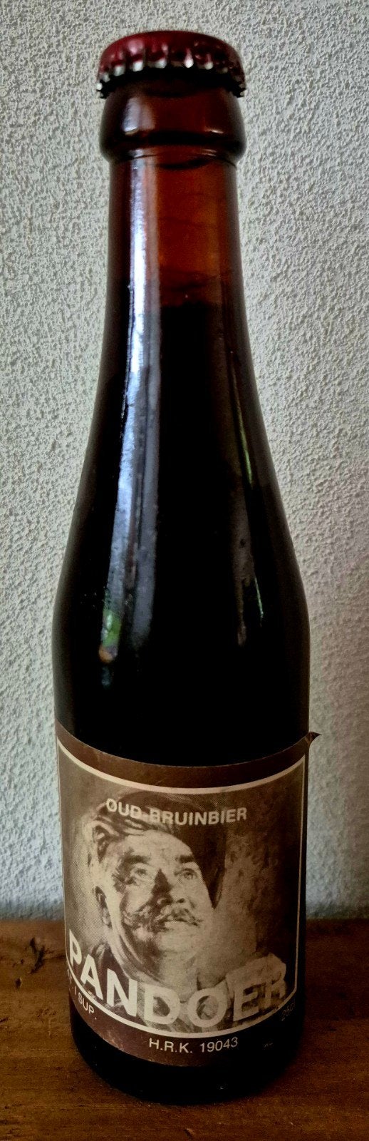 Oude fles PANDOER oud bruin bier HRK 19043 25cl. Verzamelaar, Ophalen of Verzenden, Zo goed als nieuw, Flesje(s), Overige merken