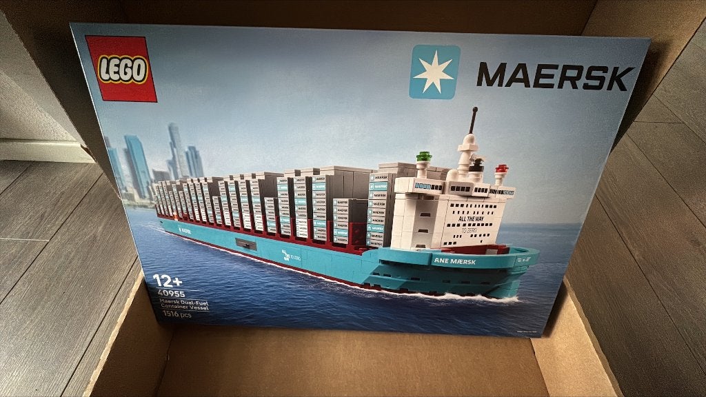 Lego 40955 Maersk containerschip met dubbel NIEUW, Overige thema's, Lego, Nieuw, Ophalen of Verzenden