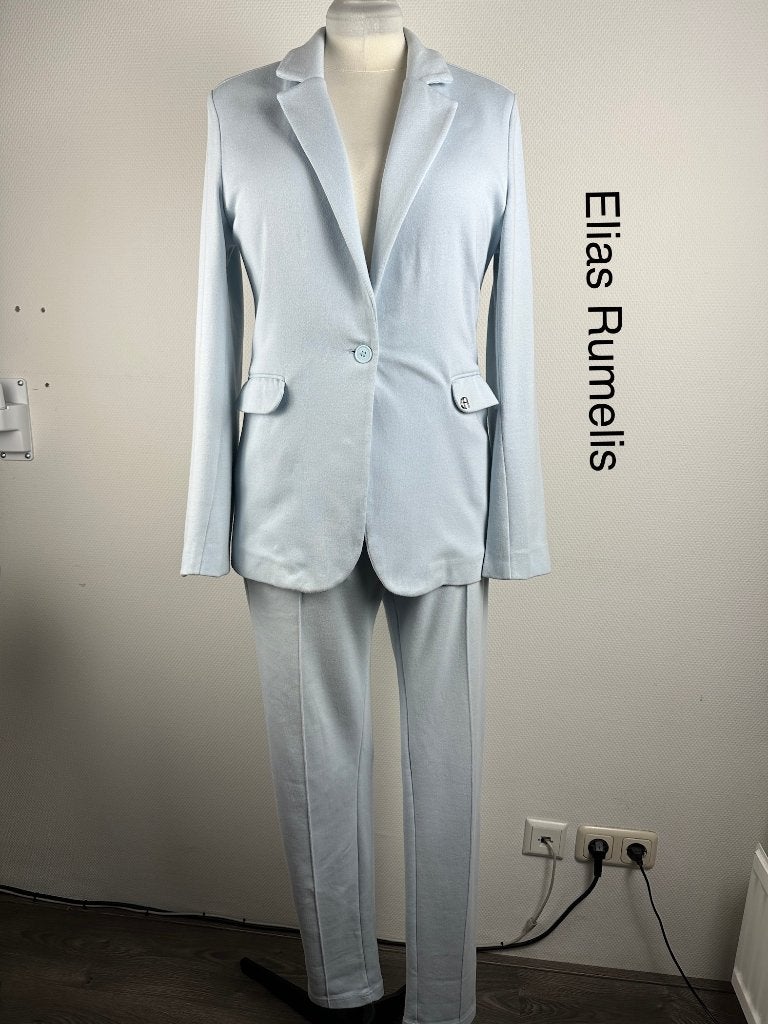 Elias Rumelis Broekpak  (mt: 42) 32,2/9731, Kleding | Dames, Jasjes, Kostuums en Pakken, Elias Rumelis, Blauw, Maat 42/44 (L)