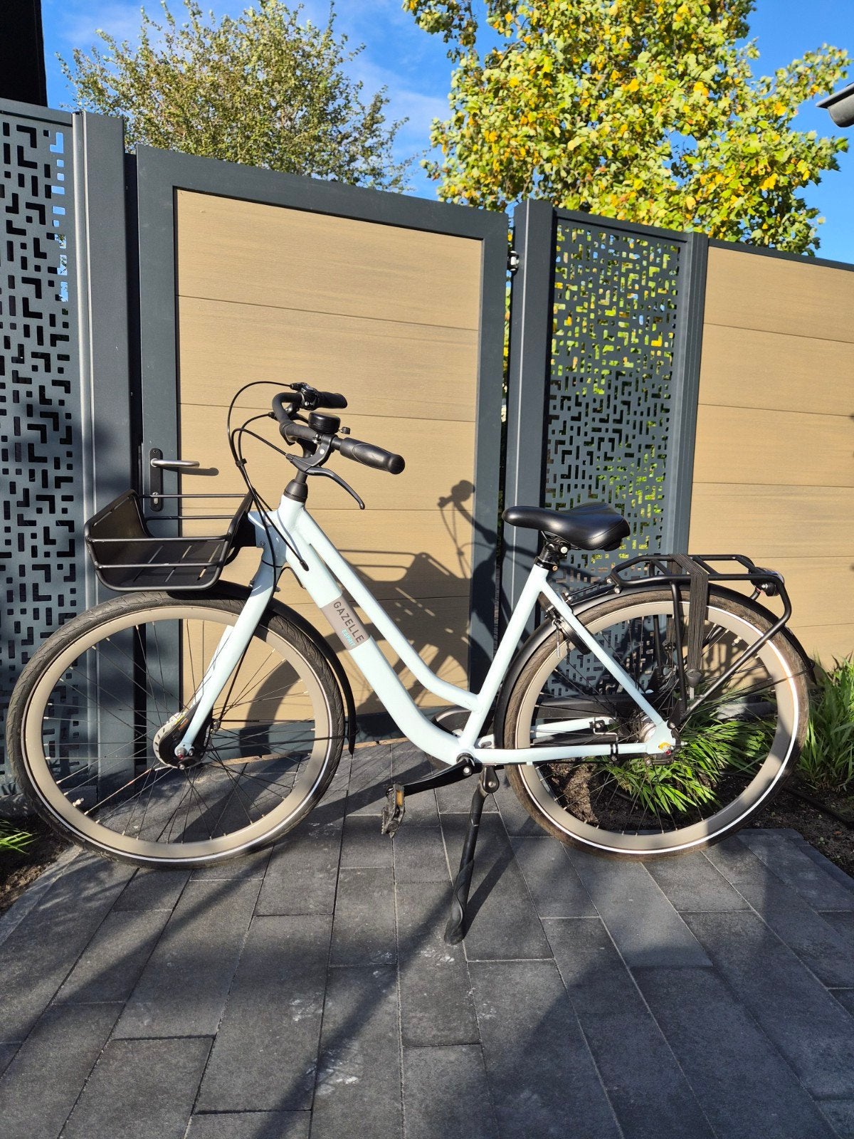 Gazelle Esprit Ice Blue fiets, framemaat 49 met mandje, 2 ja, Fietsen en Brommers, Ophalen, 47 tot 50 cm, Versnellingen, Zo goed als nieuw