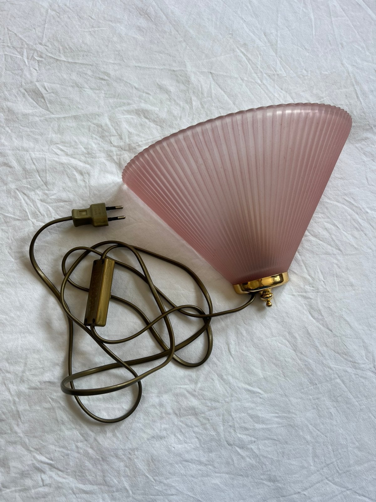 Roze wandlamp vintage, Ophalen of Verzenden, Zo goed als nieuw