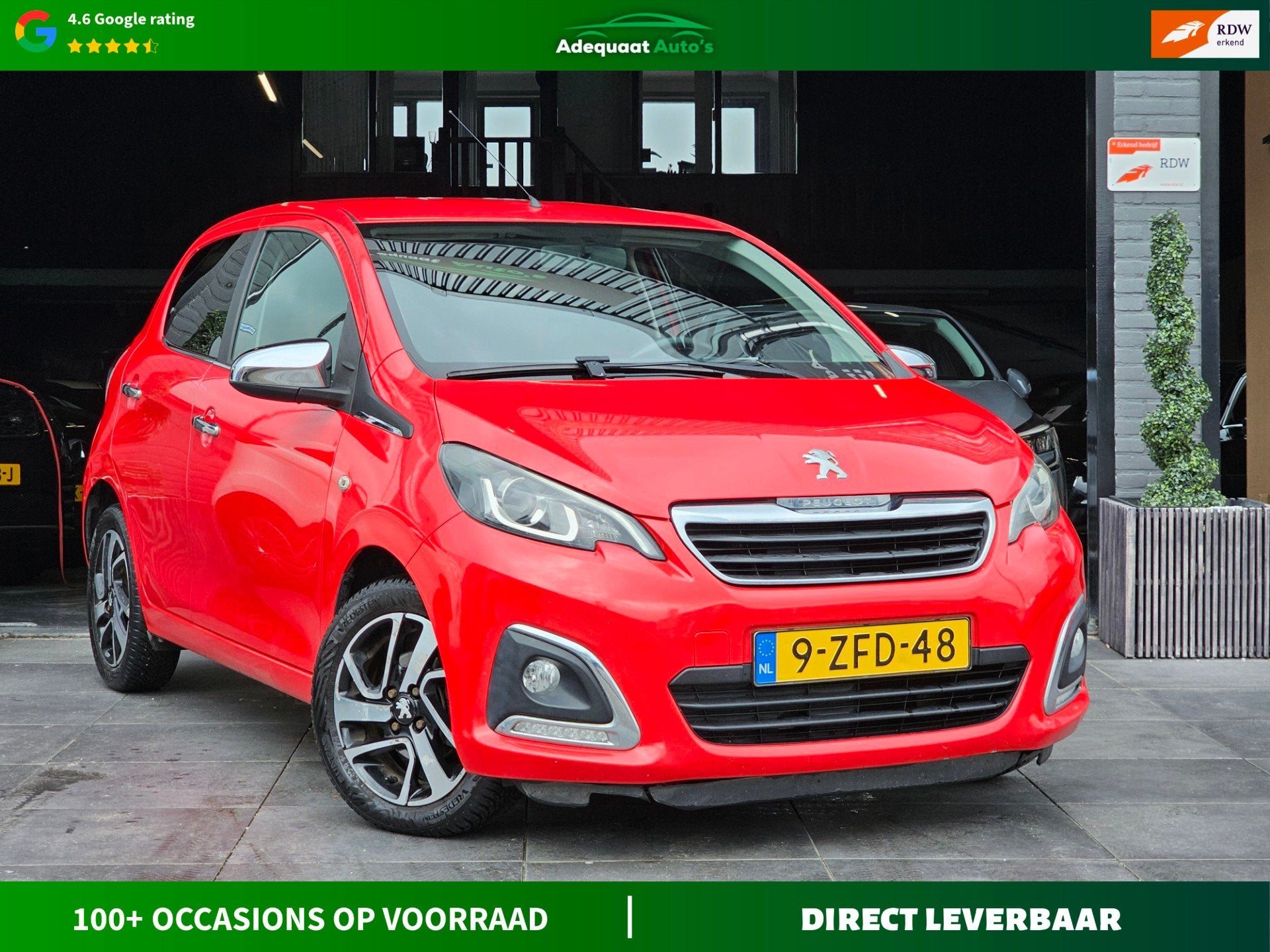 Peugeot 108 1.0 e-VTi Première|Camera|Keyless|Bluetooth|NAP, Auto's, Voorwielaandrijving, Euro 5, Stof, Gebruikt