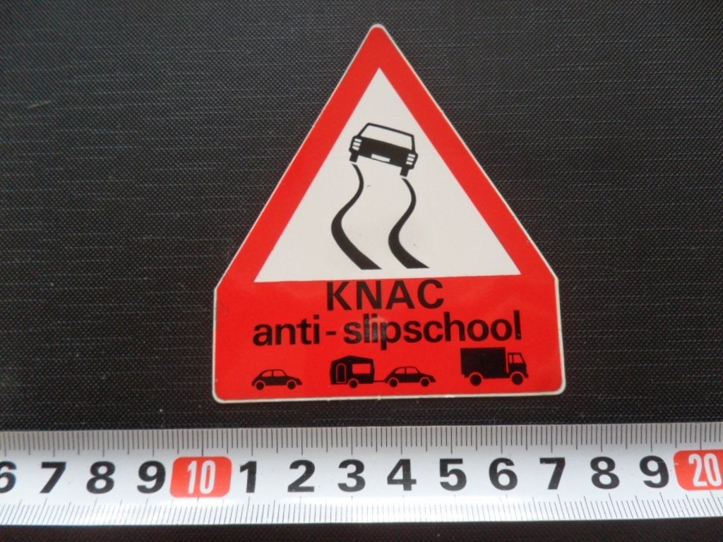 sticker KNAC anti - slipschool, Ophalen, Zo goed als nieuw