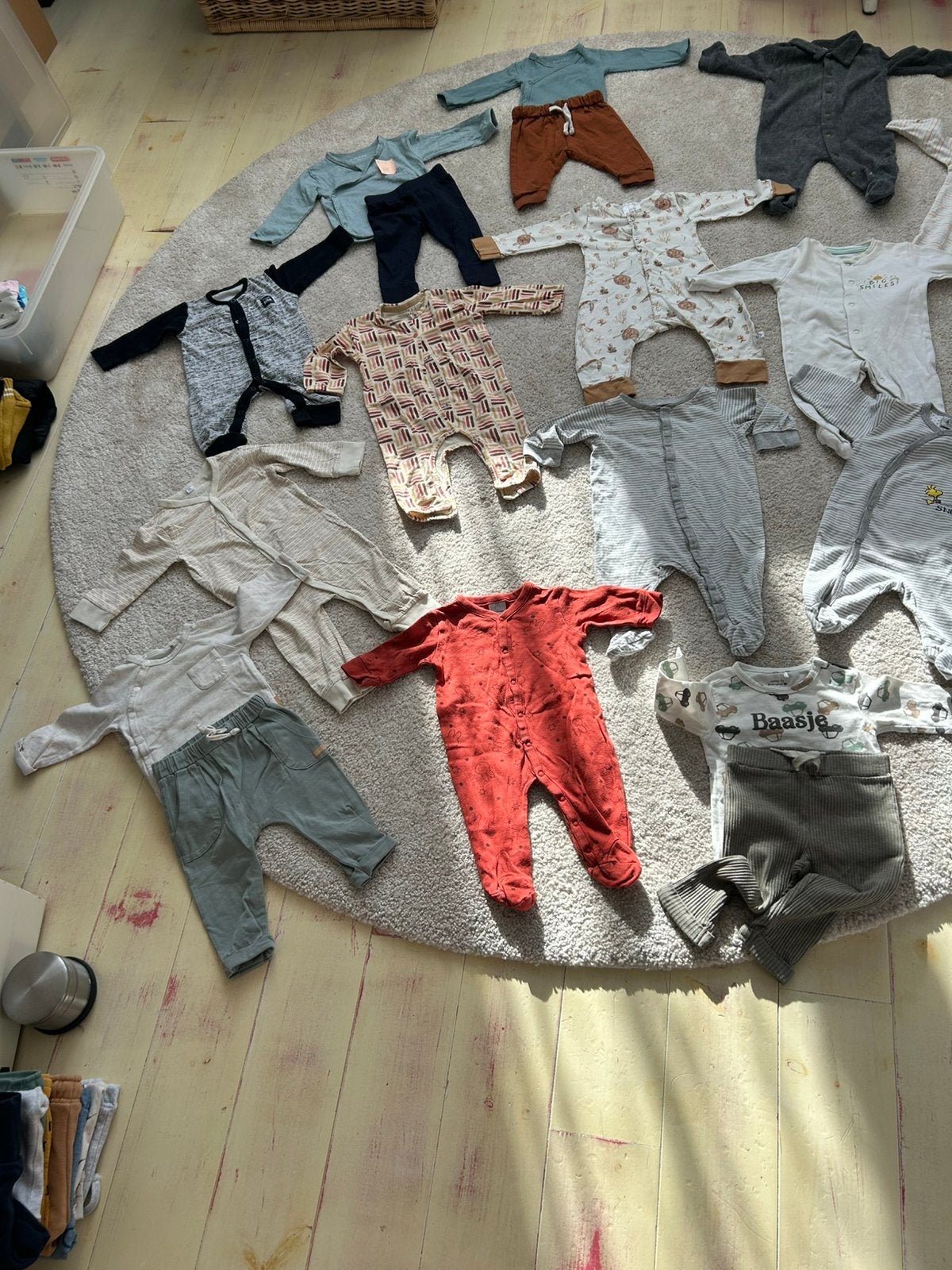 Babykleding 62 _68 rompers en broekjes zgan 5,00 per stuk, Ophalen of Verzenden, Zo goed als nieuw, Maat 62