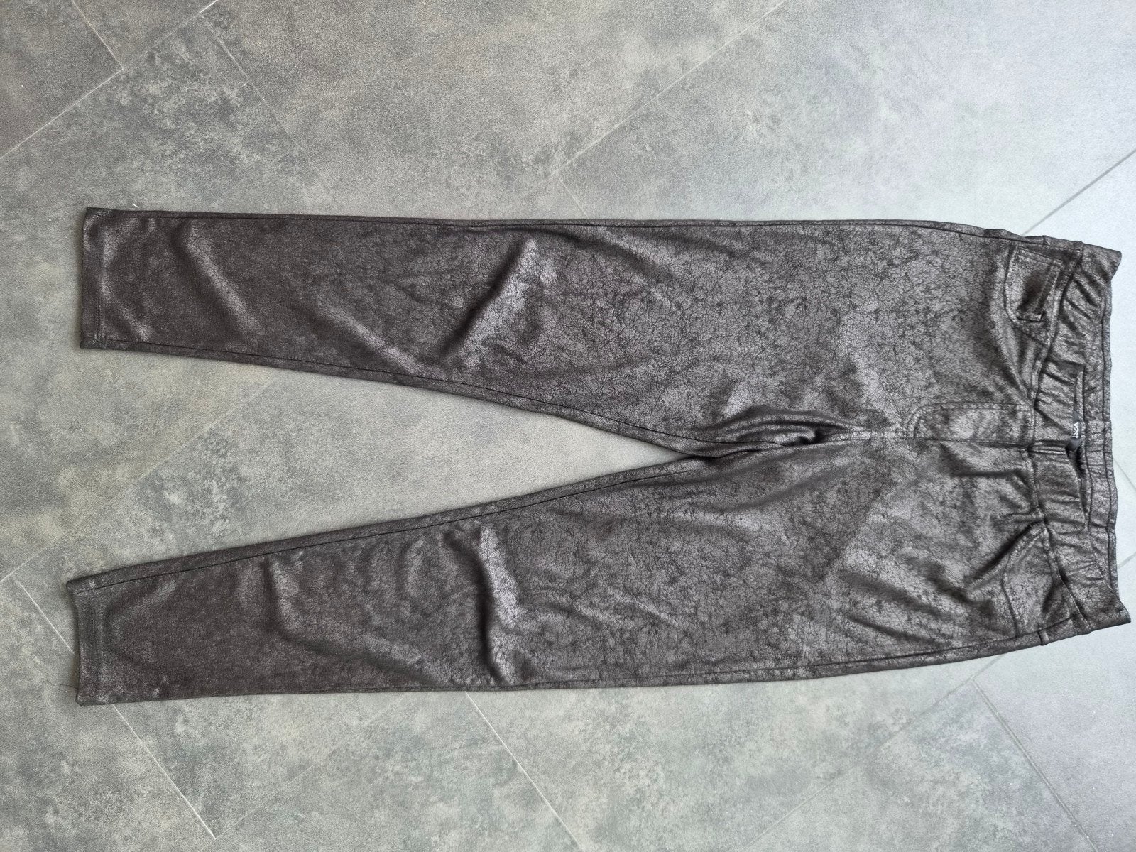 Zwarte tregging met craquele effect, maat 40, Legging, Zwart, Maat 40/42 (M), Ophalen of Verzenden