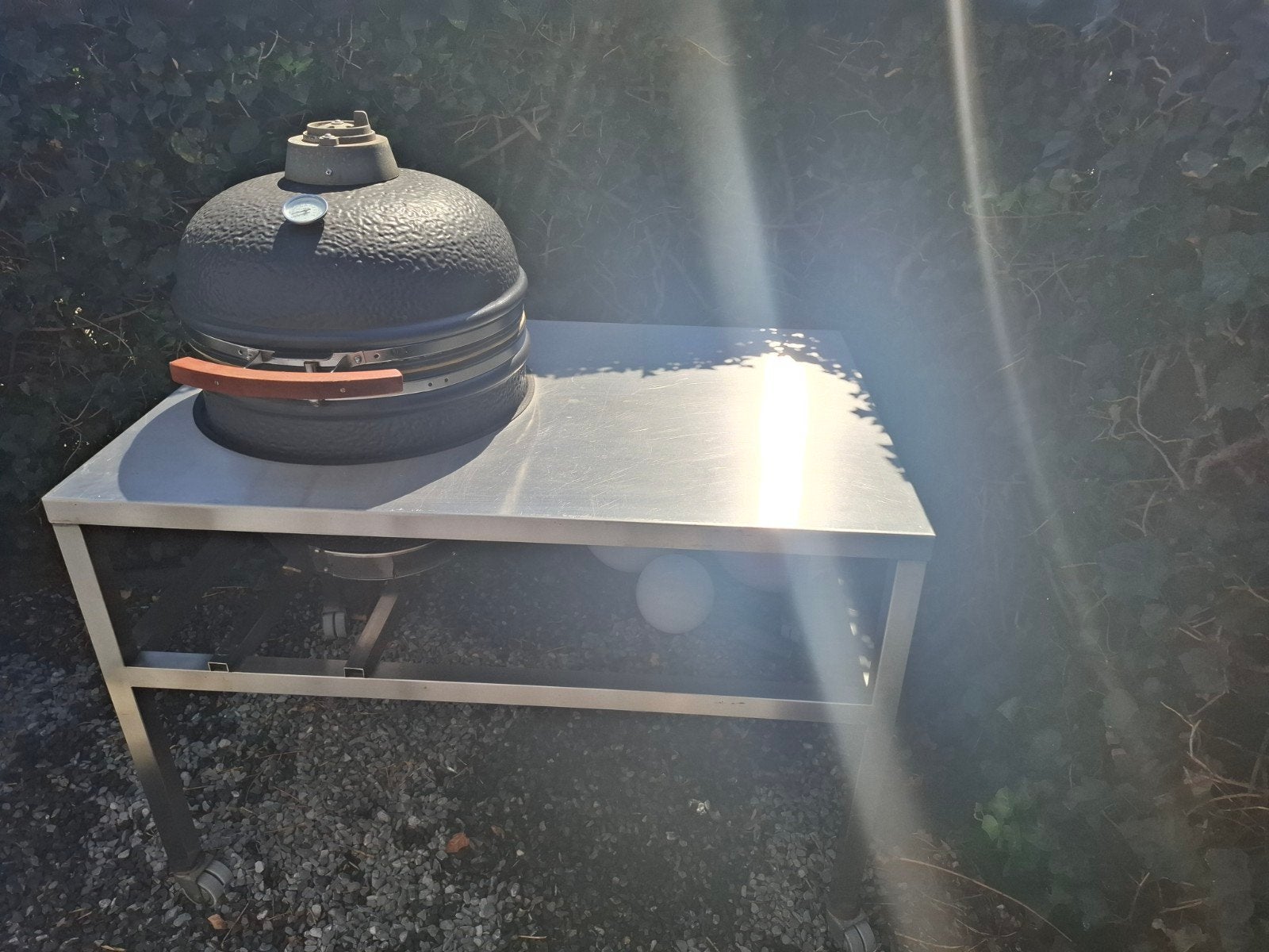 Kamado BBQ RVS onderstel en werkblad (zonder Kamado), Ophalen, Gebruikt, Onbekend