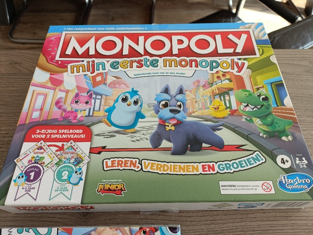 Mijn eerste Monopoly, Hobby en Vrije tijd, Ophalen of Verzenden, Zo goed als nieuw, Hasbro