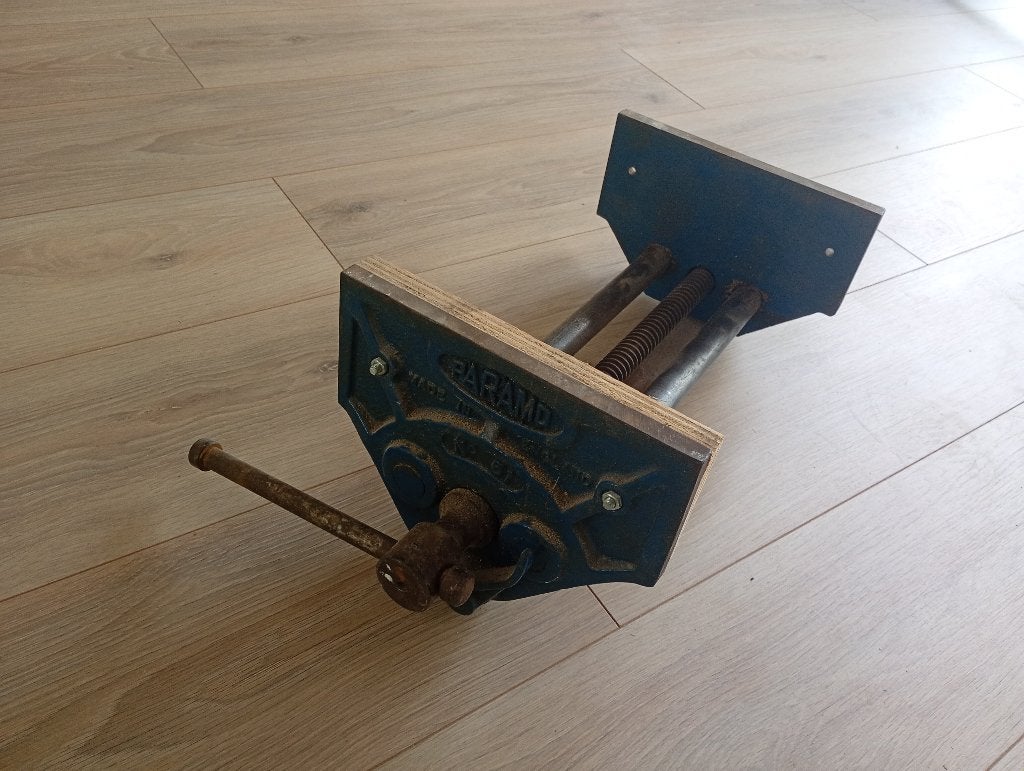 Palmaro bankschroef, Doe-het-zelf en Verbouw, Ophalen of Verzenden, Gebruikt, Minder dan 70 cm, Bankschroef